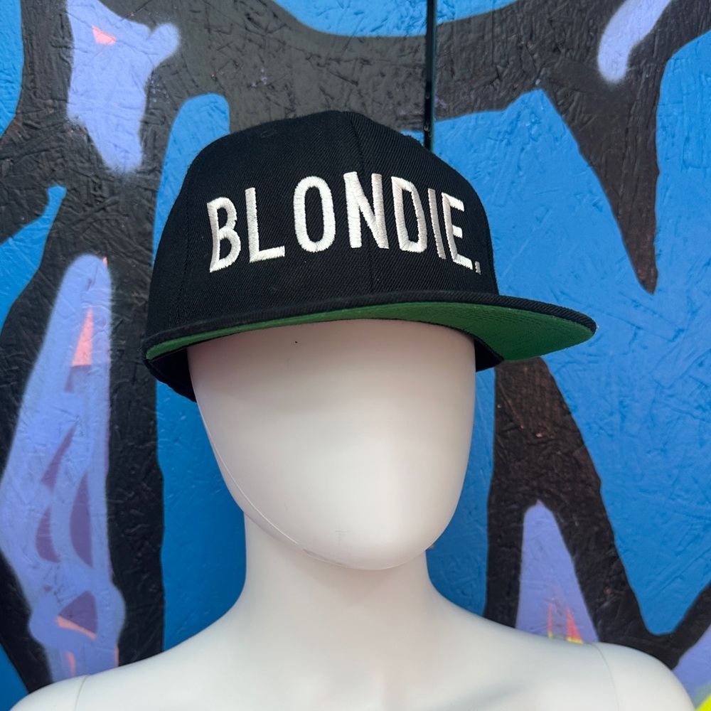 Black White 'Blondie' Blonde Snapback Hat Yupoong Womens